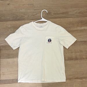 Vineyard Vines Kids White Tee with Logo Pocket